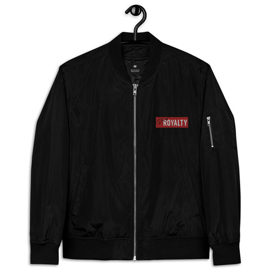 LOGO BAR Premium recycled bomber jacket