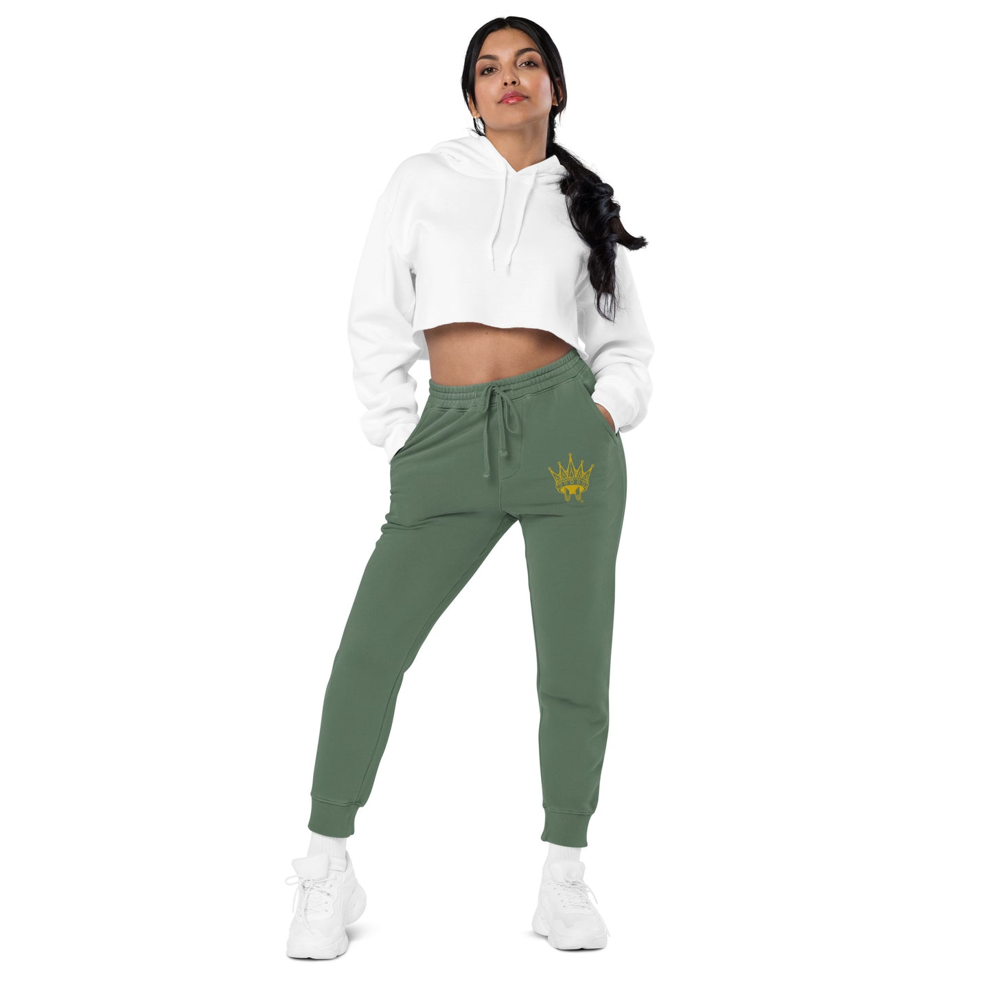 Official Logo pigment-dyed sweatpants