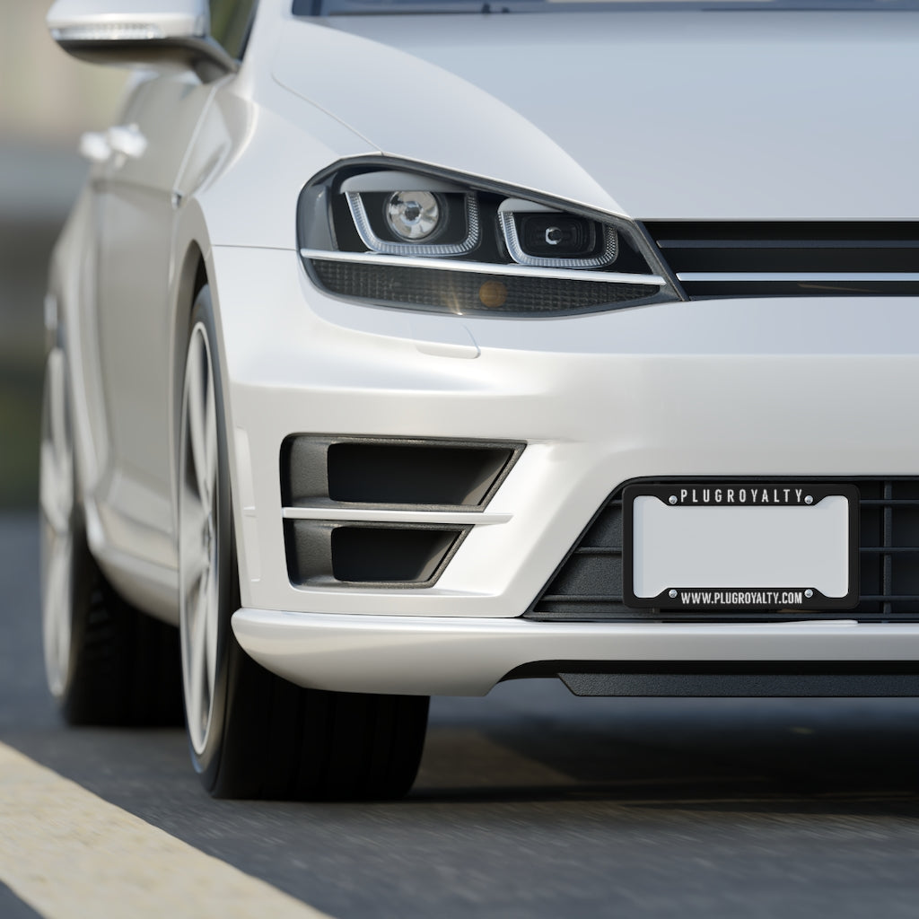 PlugRoyalty License Plate Frame