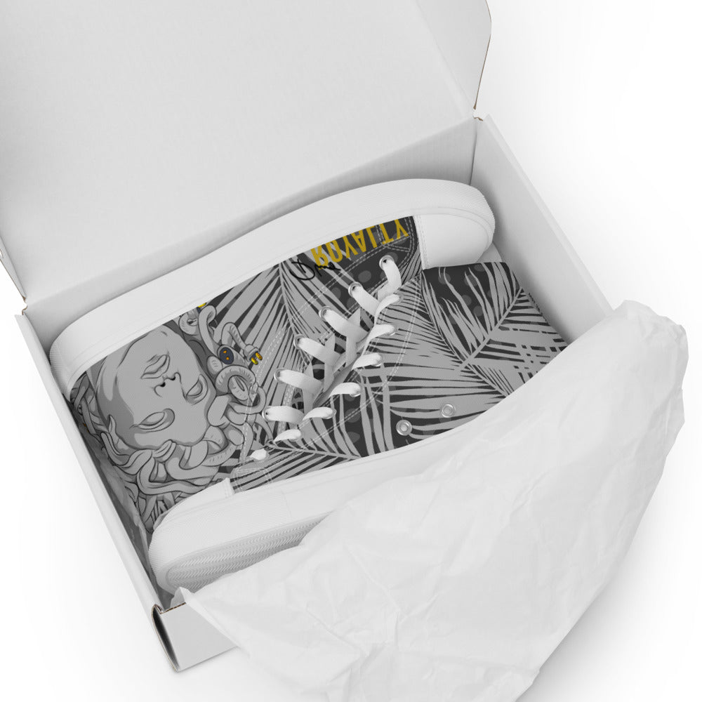 Medusa Plug high top canvas shoes
