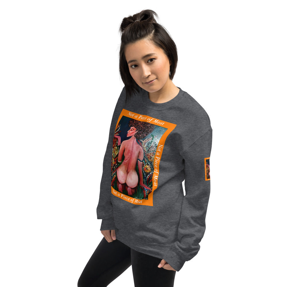 Not a Piece of Meat Sweatshirt (Grey)