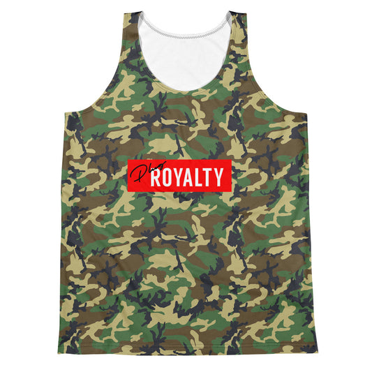 Men's Camo Logo Bar Tank - Red