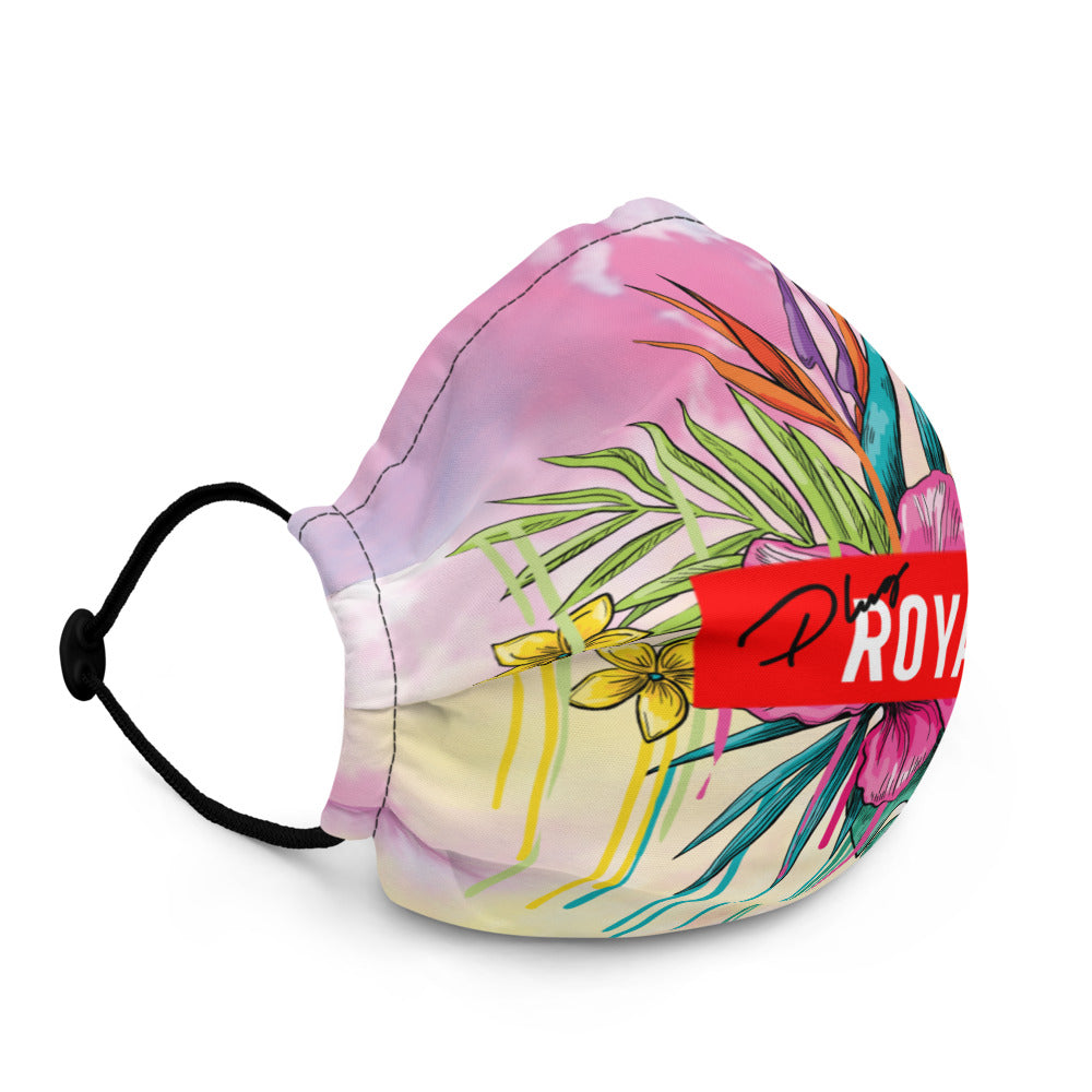 WILD FLOWER RED FASHION MASK