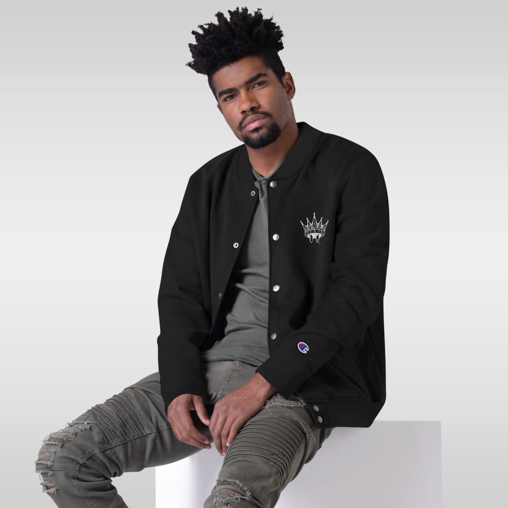 Embroidered PlugRoyalty® Champion Bomber Jacket