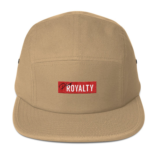 PlugRoyalty®  Five Panel Cap "Khaki"