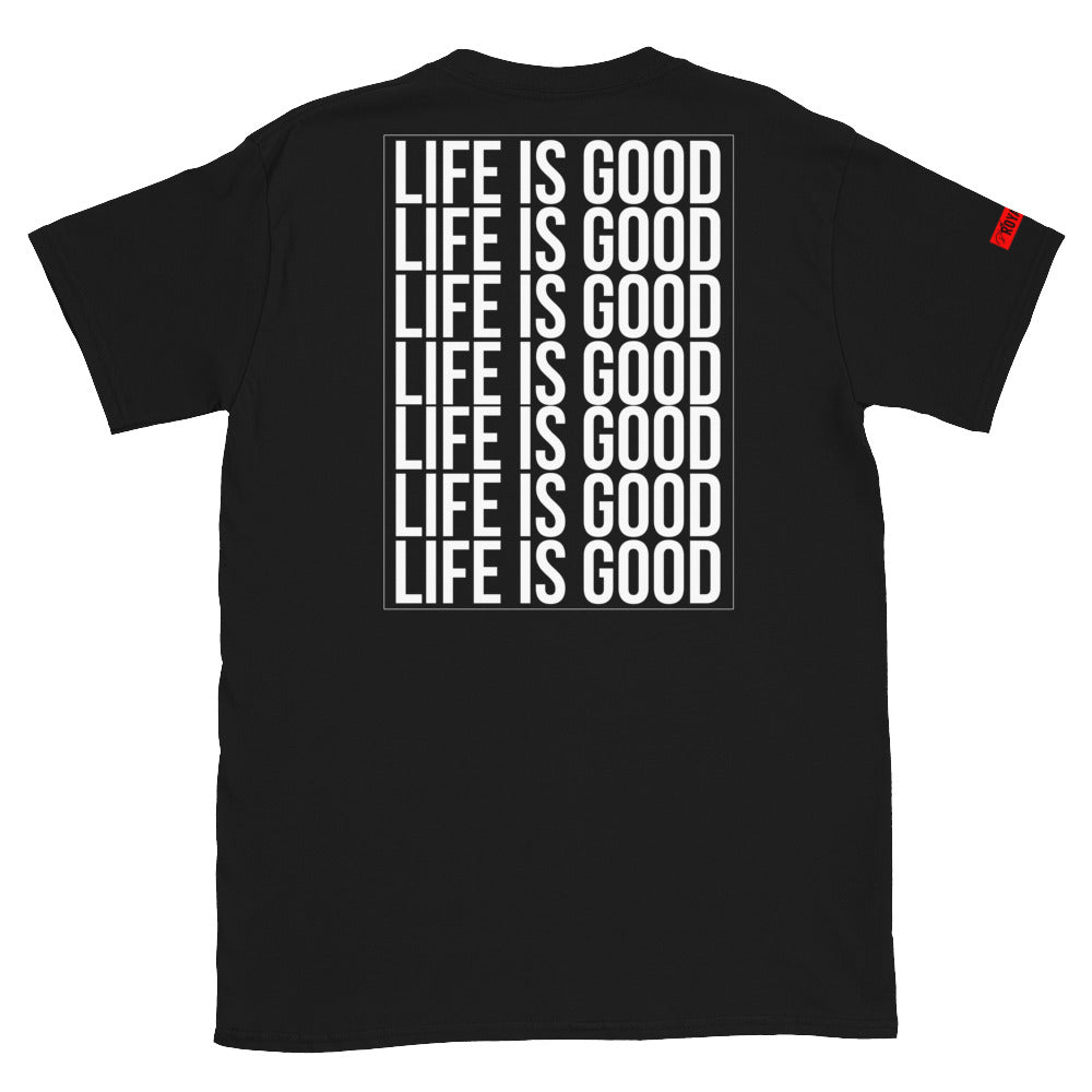 Life is Good Pope Tee "Black"