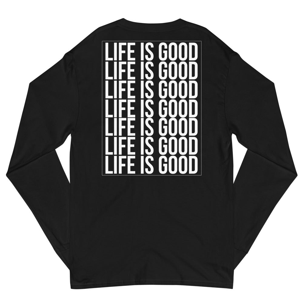 Life is Good Pope Champion Long Sleeve Shirt "Black"