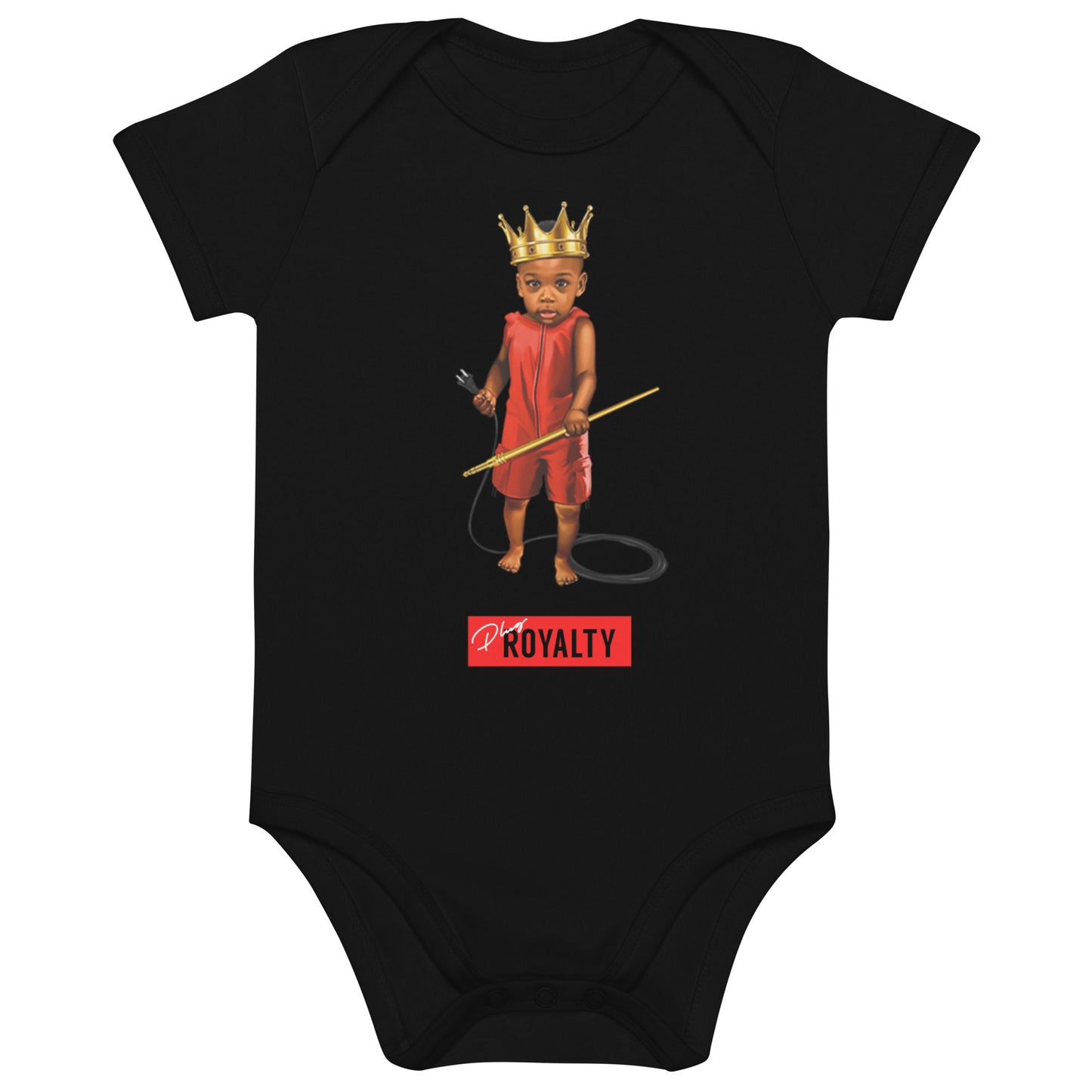 Plug Organic cotton baby bodysuit