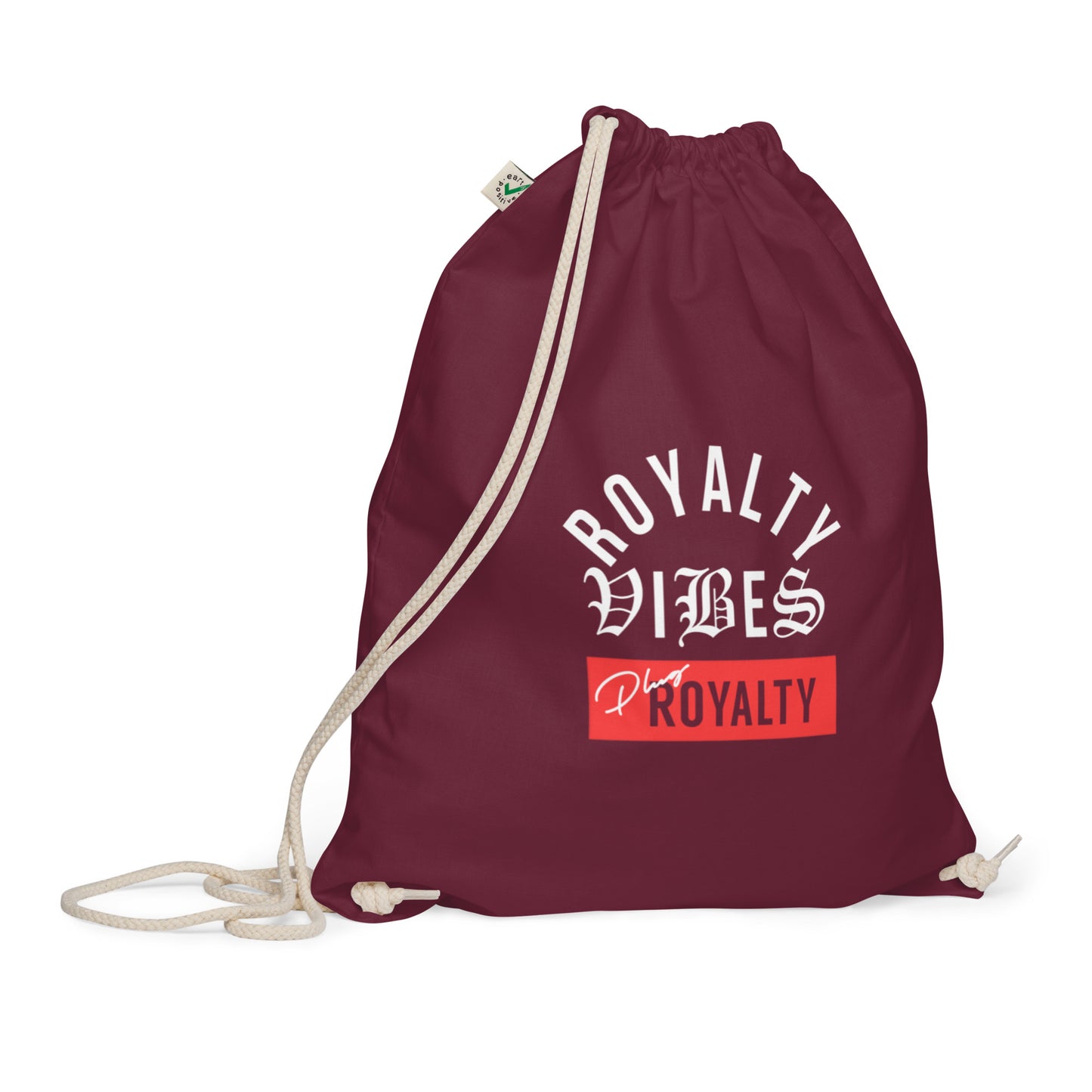 Plug Vibes Organic cotton drawstring bag