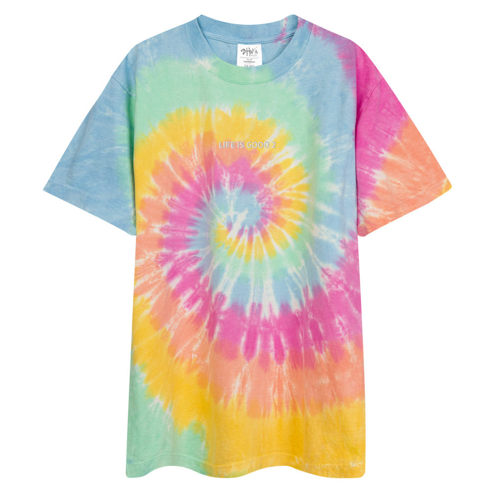 Life is Good 2 Oversized tie-dye t-shirt