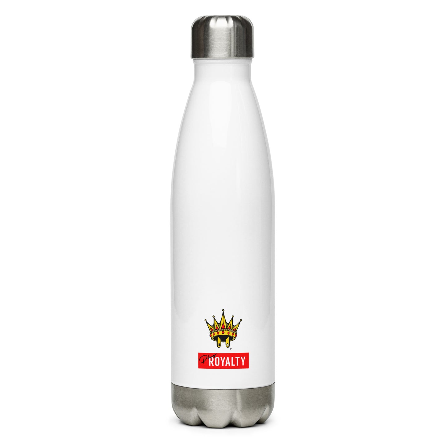 Plug Royalty Logo Stainless Steel Water Bottle