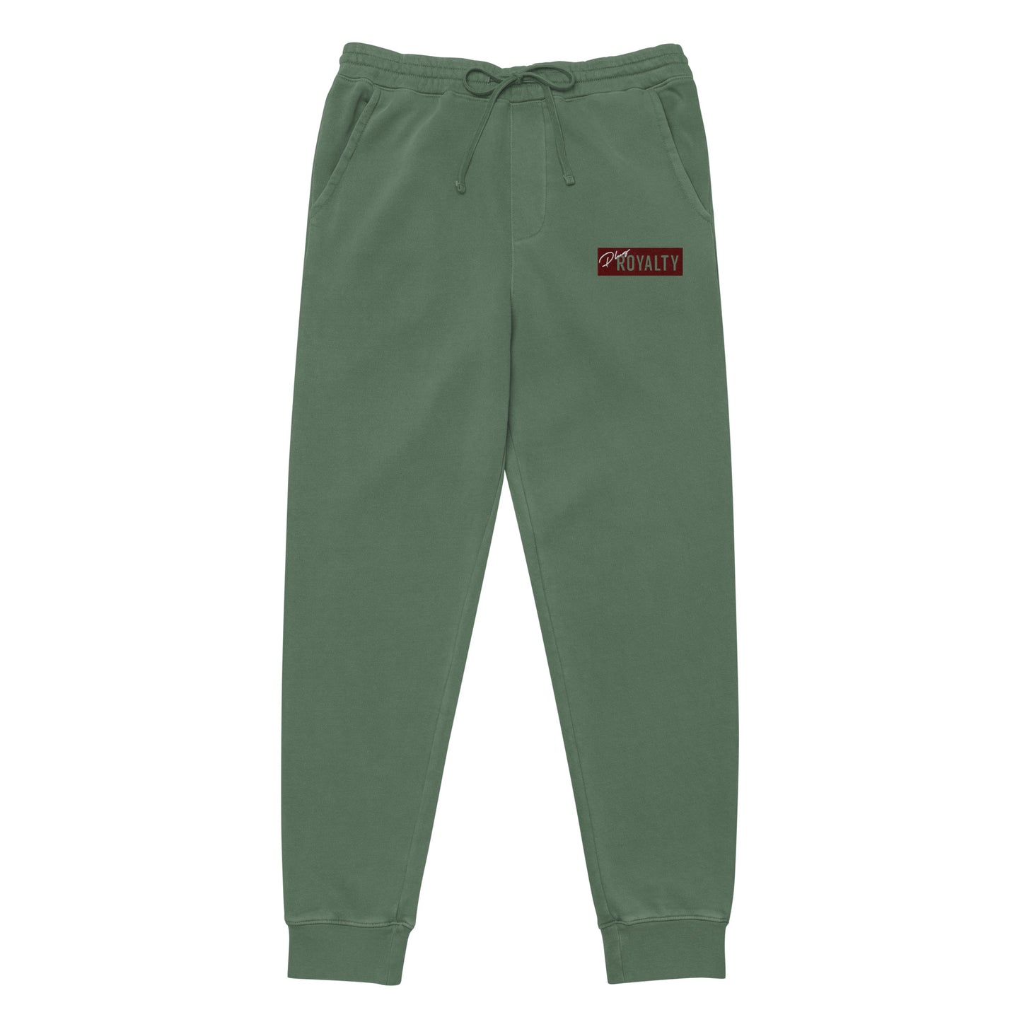 Embroidered PlugRoyalty® Logo Bar pigment-dyed sweatpants