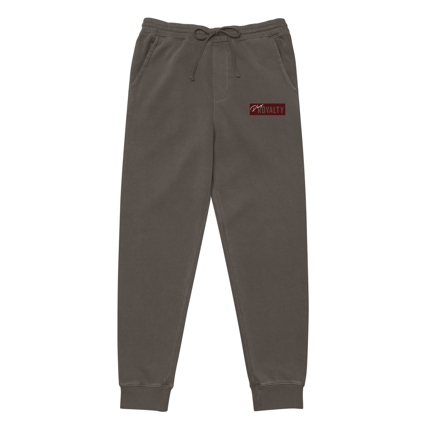 Embroidered PlugRoyalty® Logo Bar pigment-dyed sweatpants