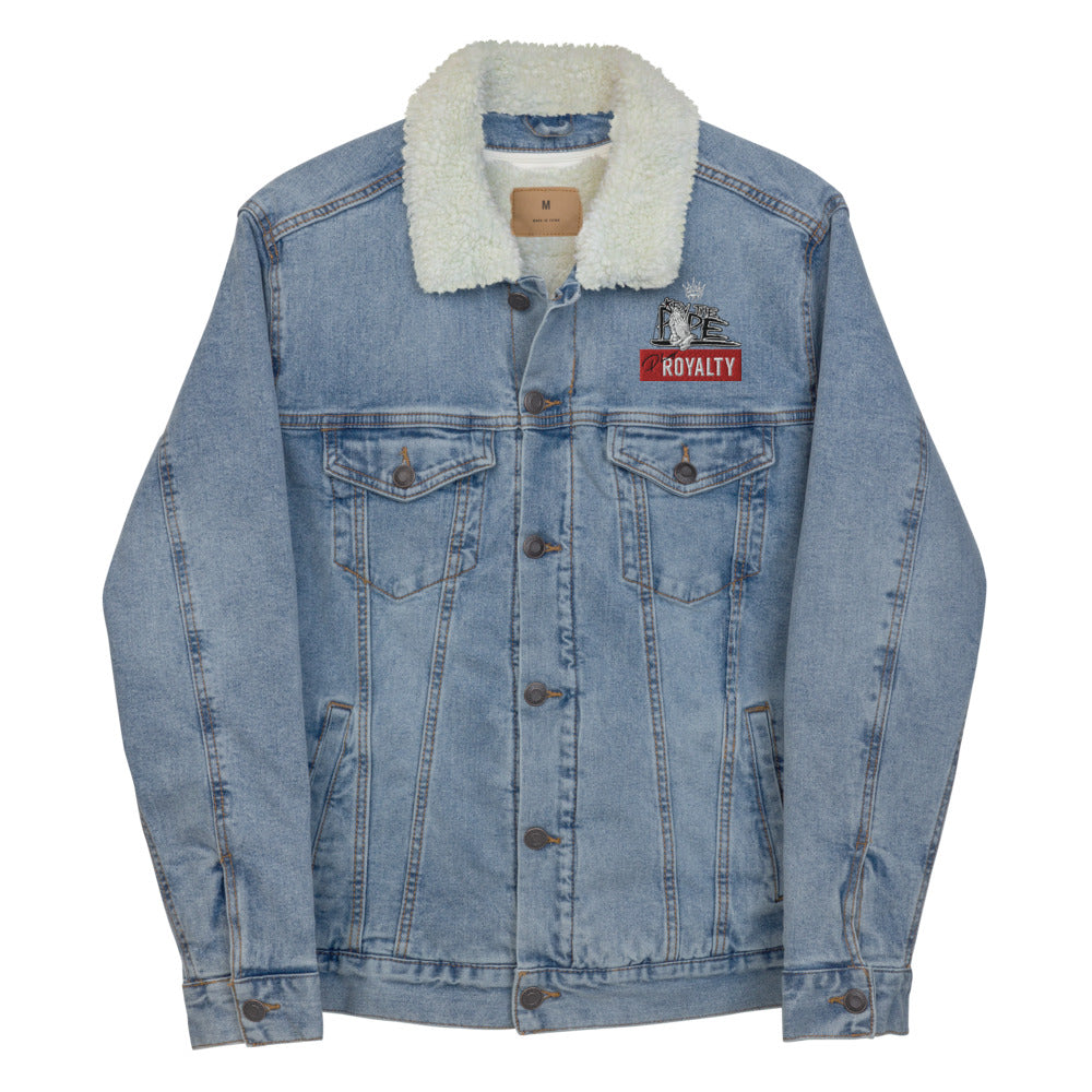 PlugRoyalty® X Kev the Pope Denim Sherpa Jacket