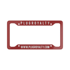 Plug Royalty License Plate Frame - Red