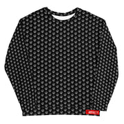 All Over Fleece Crown Sweater - Black
