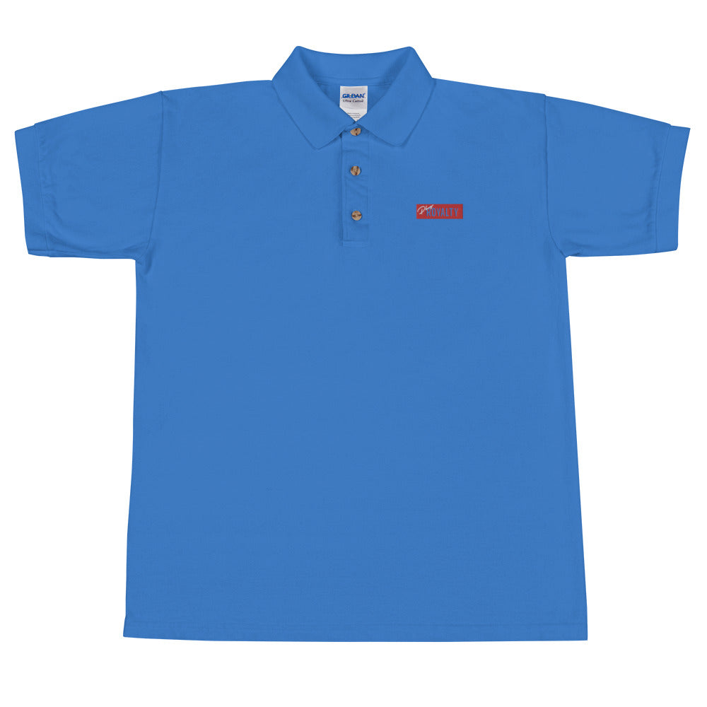 Embroidered PlugRoyalty Logo Bar Polo Shirt