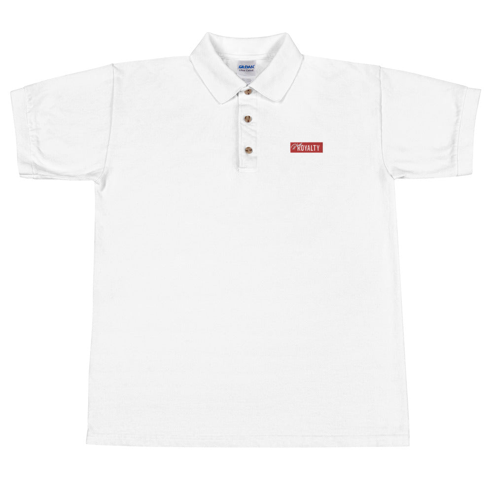 Embroidered PlugRoyalty Logo Bar Polo Shirt