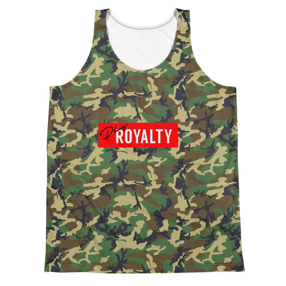 Men's Camo Logo Bar Tank - Red