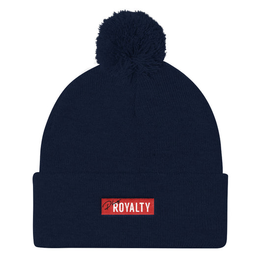 PlugRoyalty® Pom Pom Knit Cap "Navy"