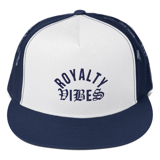 ROYALTY VIBES Trucker Cap - Navy Blue