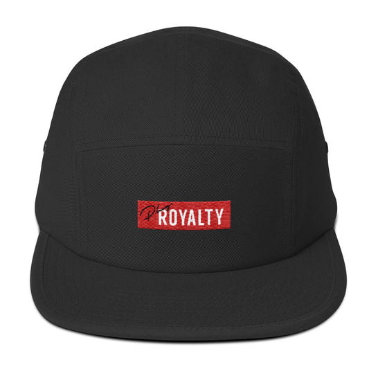 PlugRoyalty® Five Panel Cap "Black"