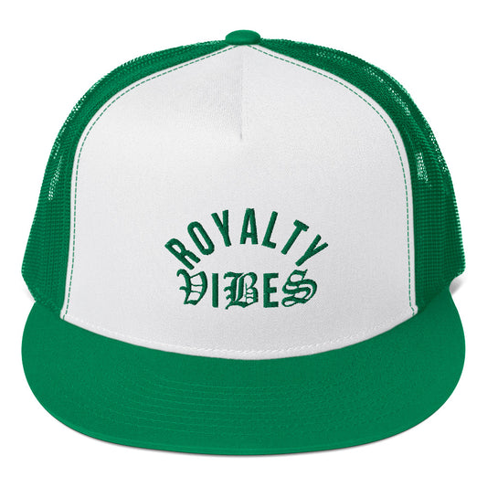 ROYALTY VIBES Trucker Cap - Kelly Green