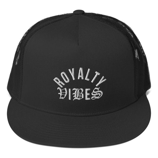 ROYALTY VIBES Trucker Cap - Black