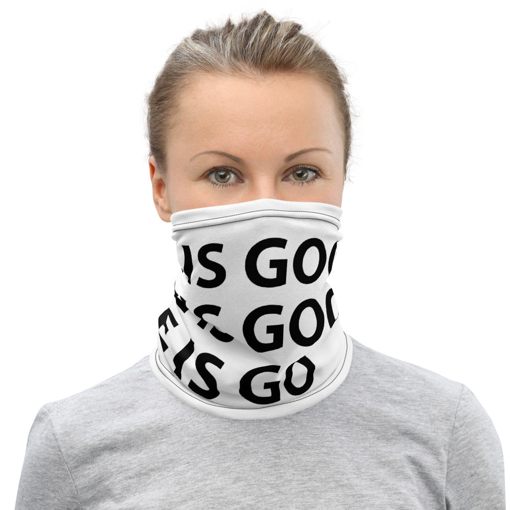 Life is Good Neck Gaiter Black