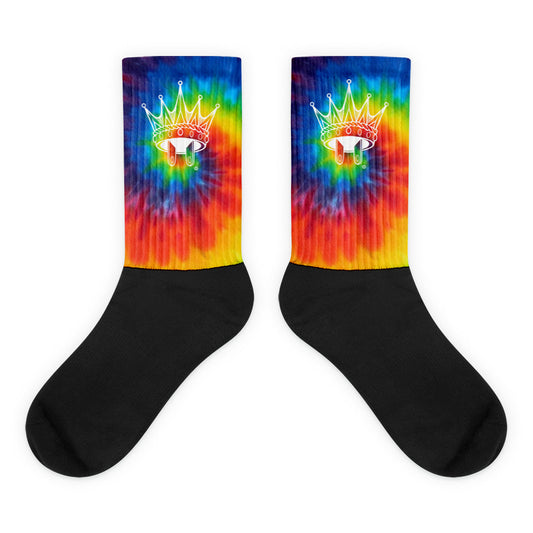 PlugRoyalty® Forecast Black Foot Sublimated Socks