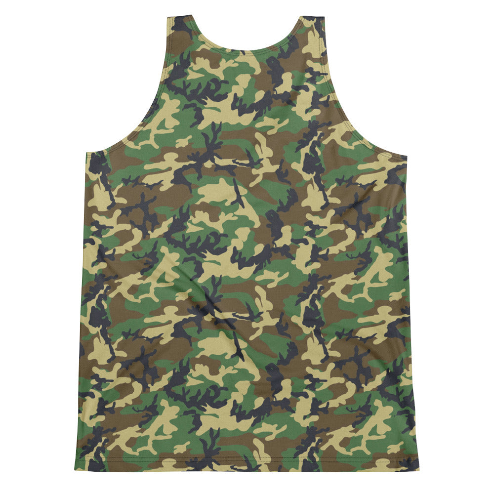 Men's Camo Logo Bar Tank - Red