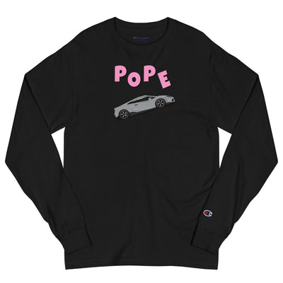 Men's Champion POPE Long Sleeve Shirt (Black)