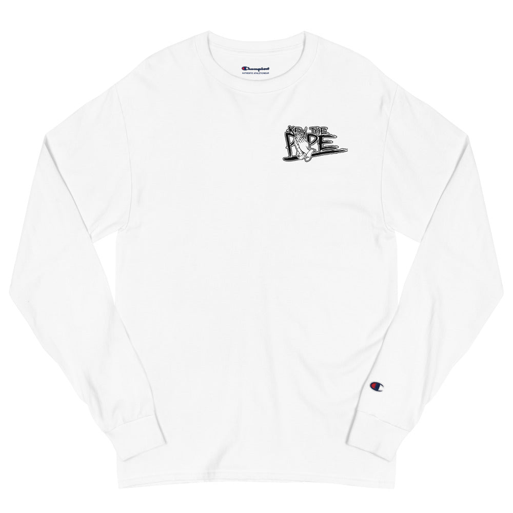 Life is Good Pope Champion Long Sleeve Shirt "White"