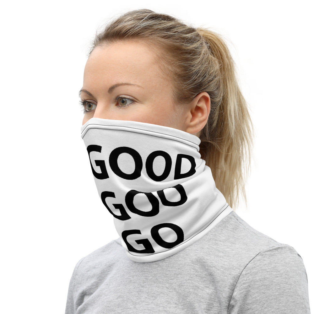 Life is Good Neck Gaiter Black