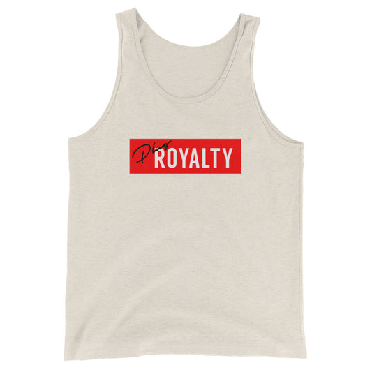 Logo Bar Tank - Oatmeal/Red