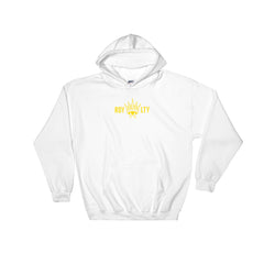 PlugRoyalty® Hooded Sweatshirt "White/Gold"