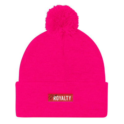 PlugRoyalty® Pom Pom Knit Cap "Pink"