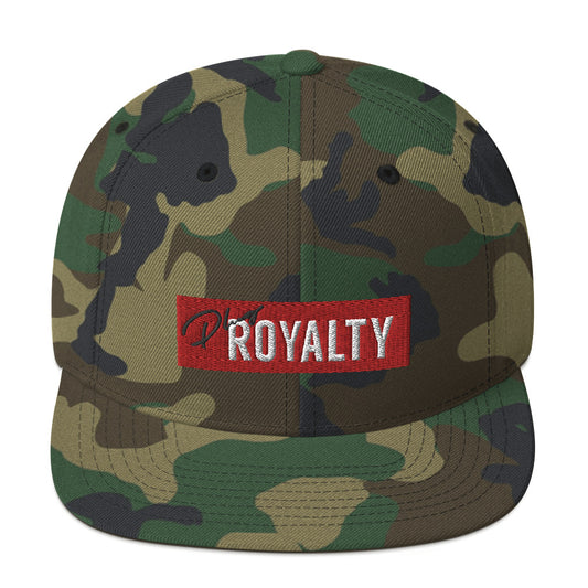 PlugRoyalty® Logo bar - Camo Snapback