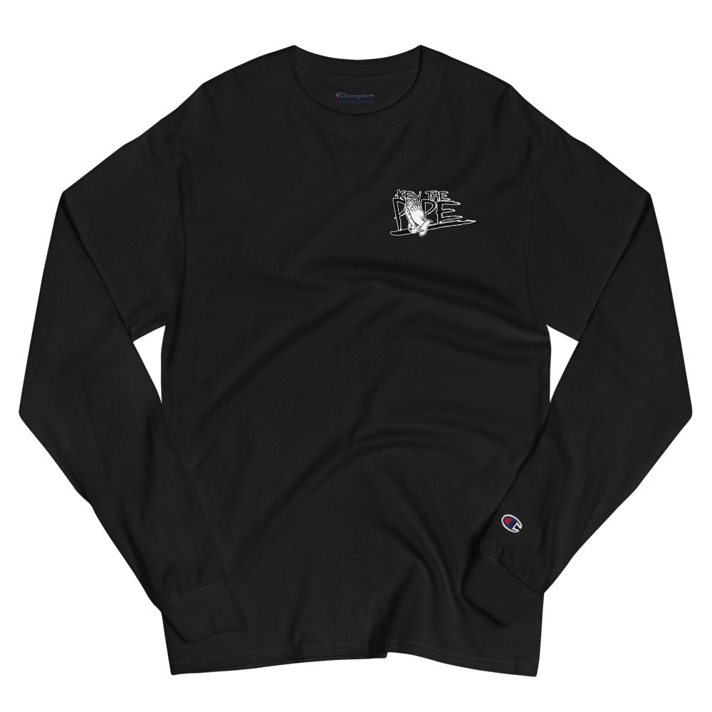 Life is Good Pope Champion Long Sleeve Shirt "Black"