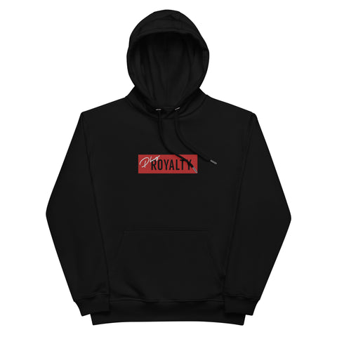 embroidered PLUGROYALTY® bar Premium eco hoodie