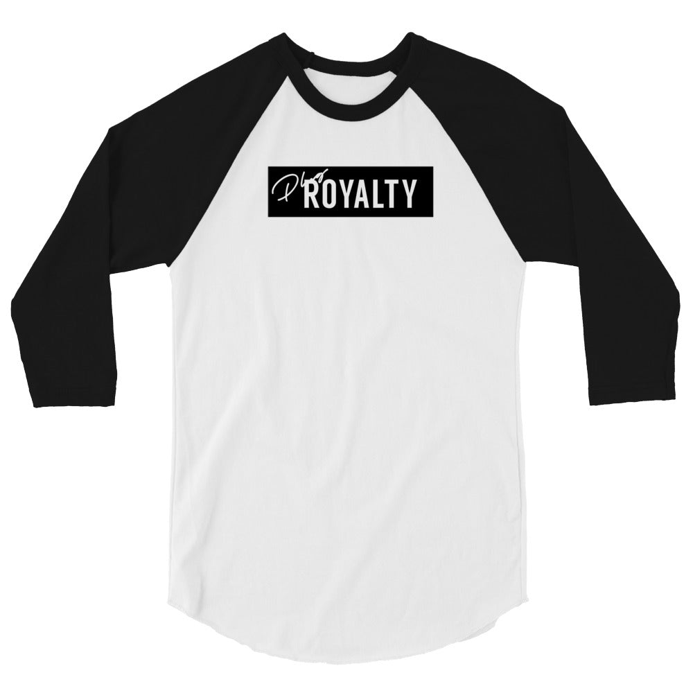 PLUGROYALTY® LOGO BAR 3/4 sleeve raglan shirt