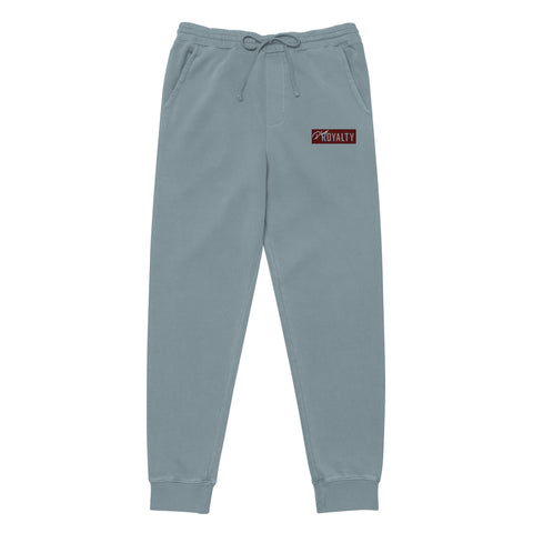 Embroidered PlugRoyalty® Logo Bar pigment-dyed sweatpants