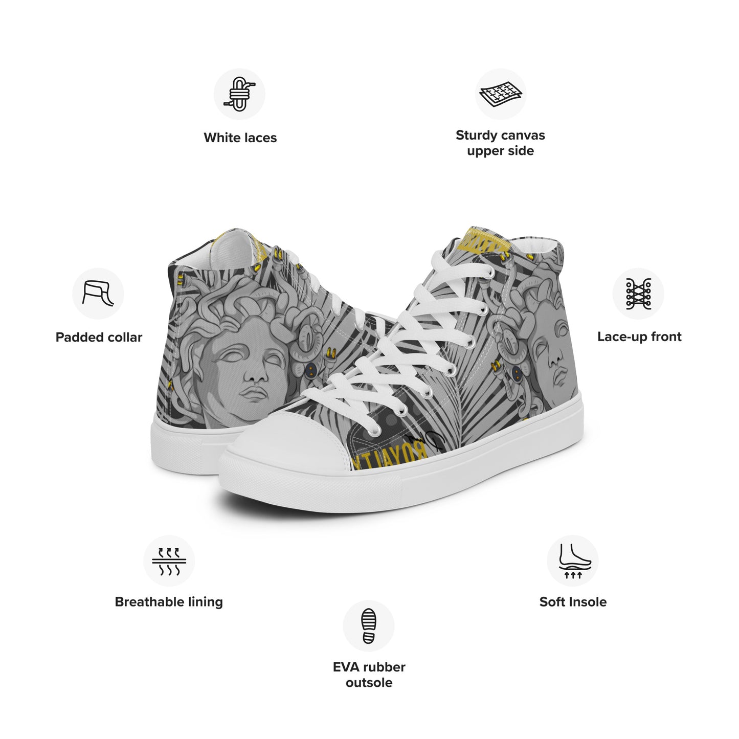 Women’s high-top Medusa Plug canvas shoes